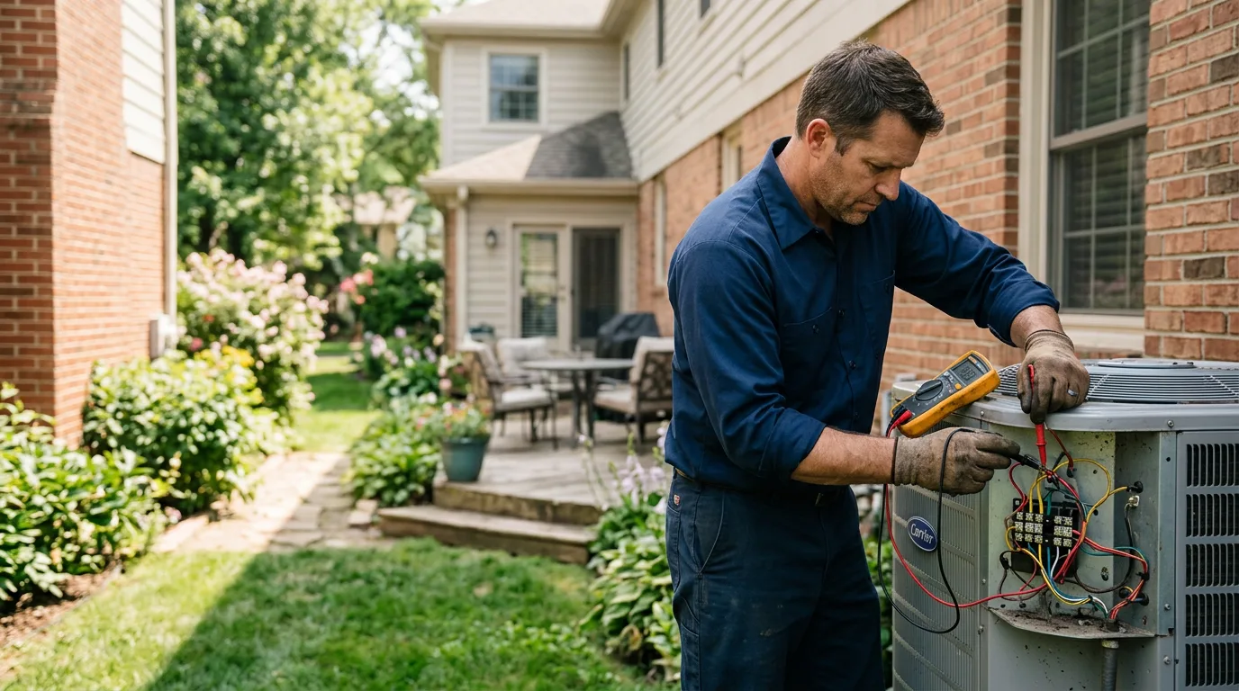 HVAC technician working near Farmington, CA